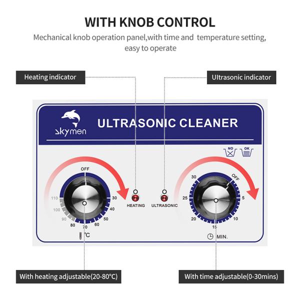 Skymen Limpiador ultrasónico mecánico de culata de máquina de limpieza ultrasónica de 8 galones