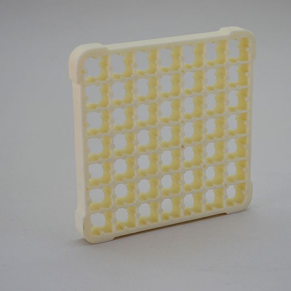 99.5% Al2O3 Alumina Ceramic Bobbin Corundum Plate High Wearable Custom Made