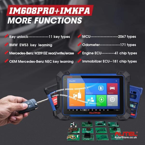 Autel MaxiIM IM608 PRO Полная версия Плюс аксессуары IMKPA с бесплатным G-Box2 и поддержкой APB112