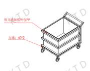 Industrial Vertical Transporter Trolley Aluminium Tube Water Truck Trolley