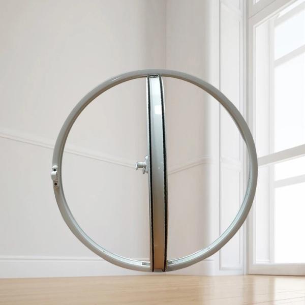 Ventanas redondas de aluminio de luna de 4 mm 5 mm 6 mm de vidrio doble templado de aluminio redondo