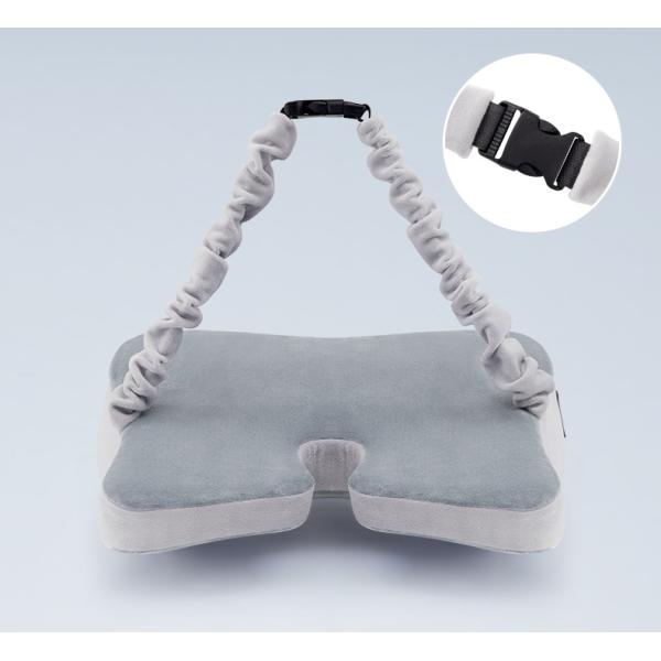 Knitted Lumbar Massage Pillow Chair Cushion Memory Foam Back Rest Support for Hotels
