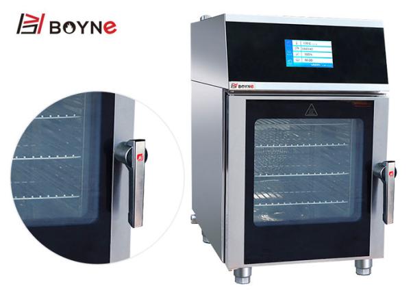 Certificação elétrica comercial do CE do tampo da mesa da plataforma de Combi Oven High Efficiency 4 do vapor de Sreen do toque