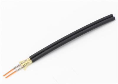 Os milímetros 50/125 Duplex o cabo interno da fibra de 3mm, cabo de fibra ótica blindado do único modo do PE preto
