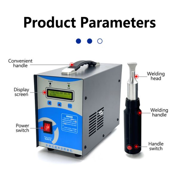 High Precision 28K Standard Hand Held Ultrasonic Welder For Daily Plastic Processing
