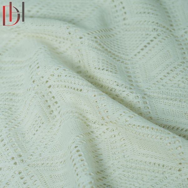 Lace Jacquard Fabric Customized 65% Cotton 35% Polyester Fabric