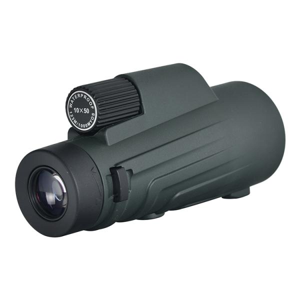 Waterproof Green 10X50 Monocular for Hunting and Sports Watching Outdoor Activities