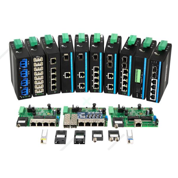 Промышленный коммутатор PoE 4 порт15.4W/30W/60W SFP Волокно прочный Ethernet без вентилятора CE Неуправляемый
