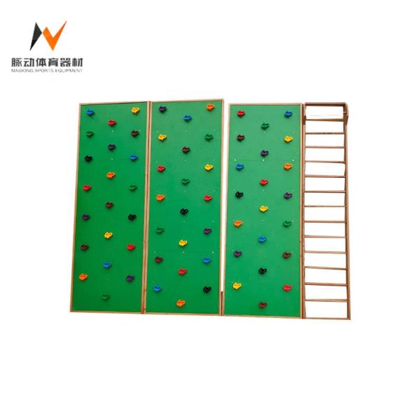 Children's Wooden Rib Wooden Frame for Training Climbing Wall in Dark Grey Color
