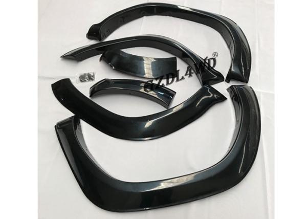 Smooth Black Wheel Arch Flares TRD Style Fender Flare Kits For Toyota Hilux Revo SR5 2015 2016