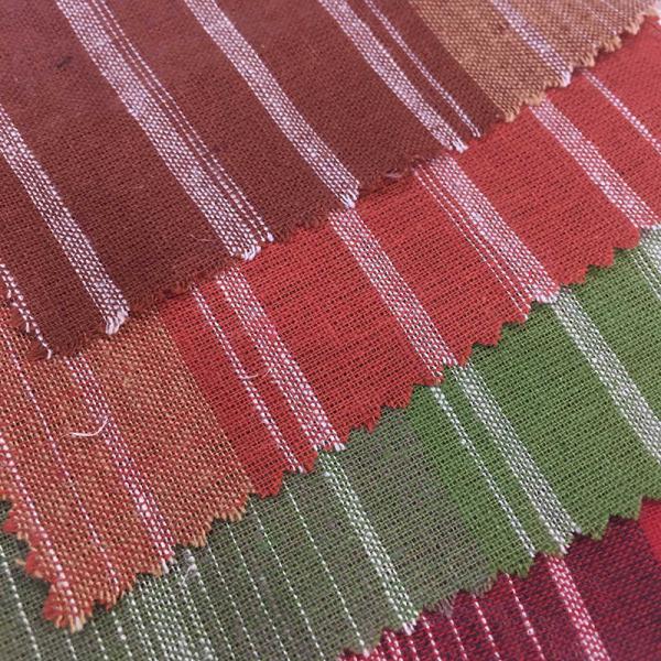 Пряжа - покрашенная устойчивая Multi ткань смеси хлопка белья нашивки