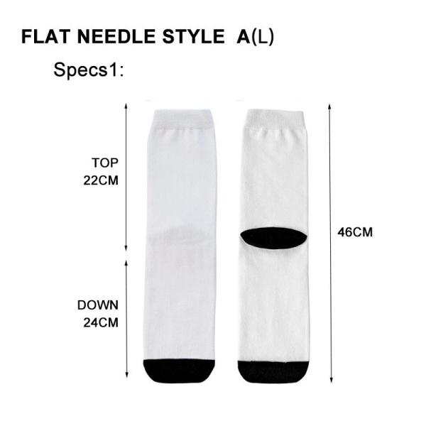 Blank Polyester White Sublimation Socks For Customized Photos Printing