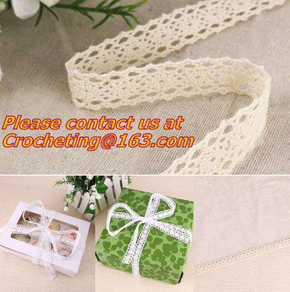 Ivory 2.5cm Width Vintage Style Cotton Crochet Lace Edge Trim Ribbon Sewing Crafts Fabric