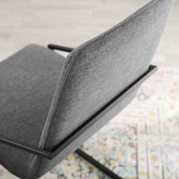 Smooth Fabric H900mm Z Shape 8kgs Modern Dining Chair