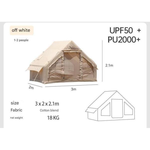 Outdoor 6/12㎡ Inflatable Tent Oxford Cotton Rainproof Fully Automatic Camping Equipment