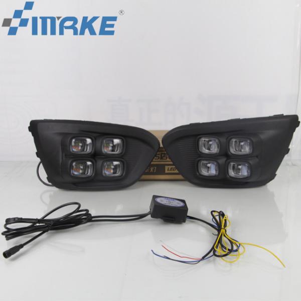 DRL Yellow Daytime Running Lights For Kia Kx Cross Rio X Line ISO Certificate