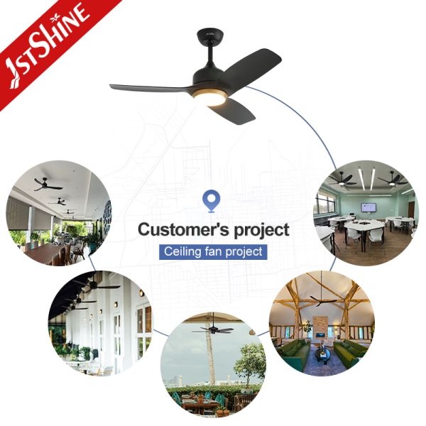 42-Inch Matte Black DC Ceiling Fan with Gold Accent LED Light and Remote Control