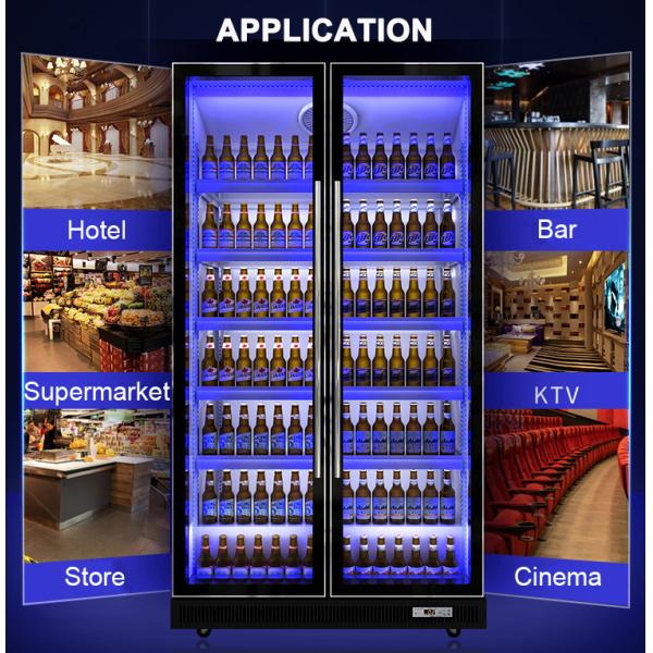 Холодильник Refrigerated Адвокатурой витрины R134a Multi стеклянный дверей 1130L