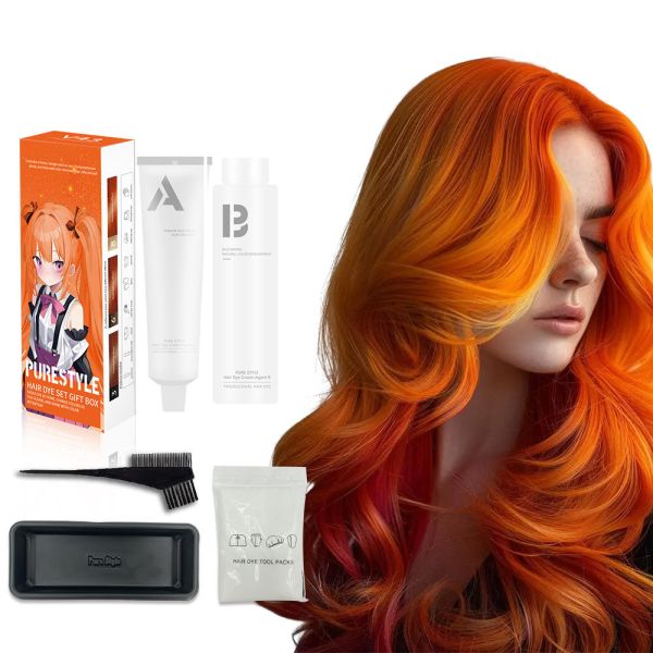 Semi Permanent Hair Dye Kit Easy Home Use Cream Hair Dye OEM Wholesale Hair Dye Factory Supplier