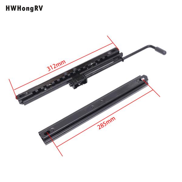 Car Seat Slider Kit to Add Sliding Functionality to Seat Mount Auto Seat Slider Brackets Black Steel Function General Seat 315mm