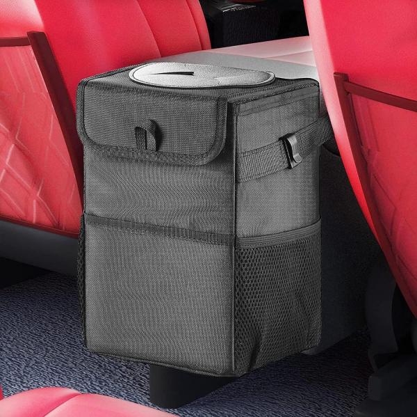 Car Trash Can For Car Cute, Car Trash Bag Bin Hanging Waterproof Automotive Car Garbage Cans Leak Proof Vehicle
