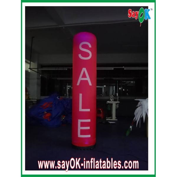 Advertsing H2m Inflatable Lighting Decoration , Nylon Cloth Lighting Pillar