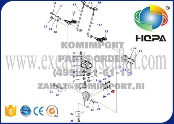 206-06-61130 sensor do interruptor de pressão 2060661130 para a máquina escavadora de KOMATSU PC200-7