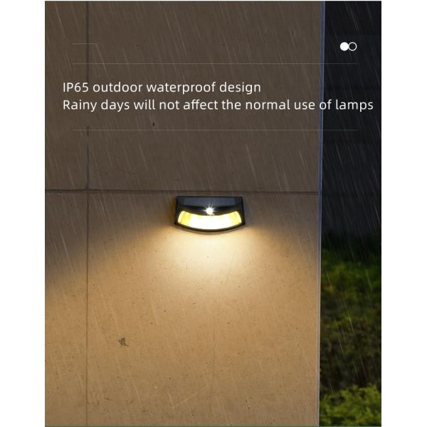 Outdoor Courtyard Waterproof Lighting Led Light Control Solar Wall Light for Garden