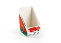 O suporte de exposição de papel do produto do cartão de Cutomized, alimento de petisco encaixota a espessura de 0.35mm