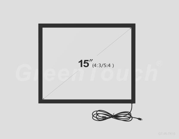 15 Inches Infrared Touch Frame TK Series 10 Point Ir Transparent Glass