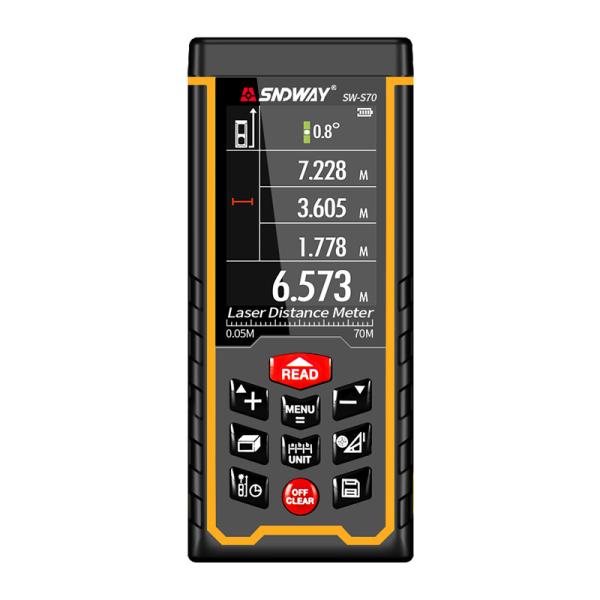 FCC Approved Laser Range Meter , Handheld Laser Measuring Tool