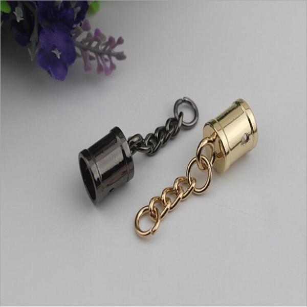2018 Fashion light gold metal bead rope end cap metal caps for tassel bag accessory