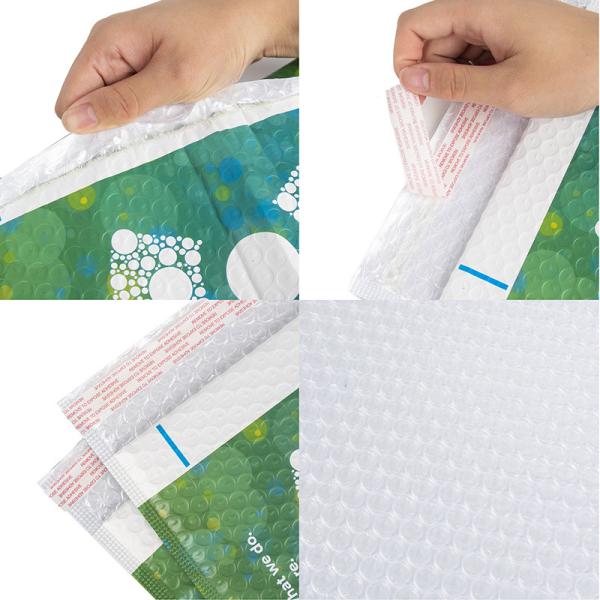 CTCX Eco Friendly Black Matte Bubble Padded Envelope Bubble Air Polymailer Bags Custom Bubble Mailers for Shipping Packaging