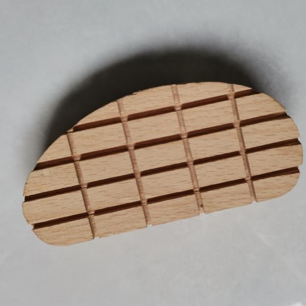 Black Beech Wood Cow Hoof Pad With 5CM Width