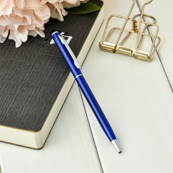 Un stylo à bille en métal mince personnalisé 0.7mm Publicité Promotion Hôtel