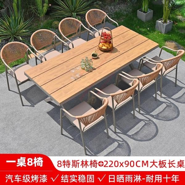 Outdoor Table And Chairs Set Waterproof And Sunproof Garden Patio Furniture Rattan Wicker Chair Combination For Villa Balcony Terrace And Open-Air Leisure