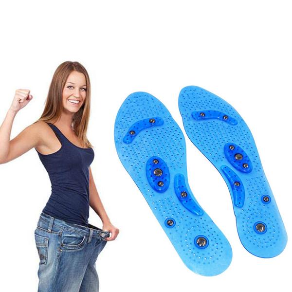 Pain Relief Magnetic Acupressure Insoles , Magnetic Shoe Pads Eliminate Foot Odors