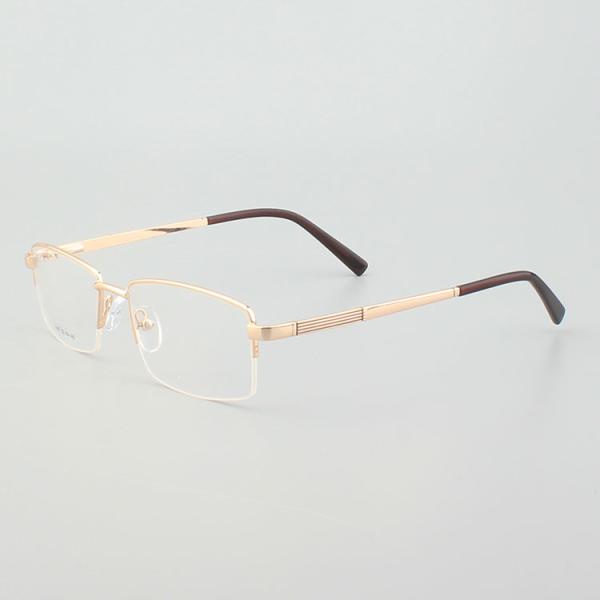Half Frames 52 - 18 - 140 Anti Blue Light Male Retro Glasses