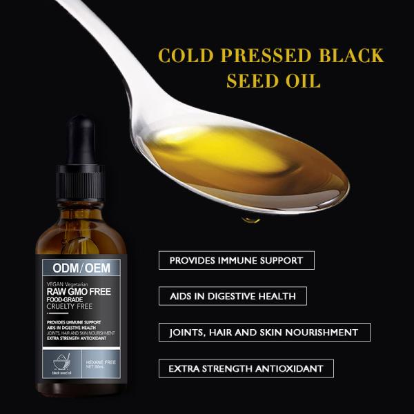 Гель ливня масла волос семени черноты меток частного назначения 50ml естественный