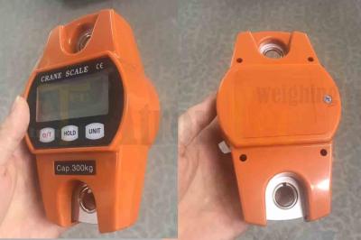 Mini Crane Weighing Machine Plastic Crane Scale 300kg Capacity Orange Color