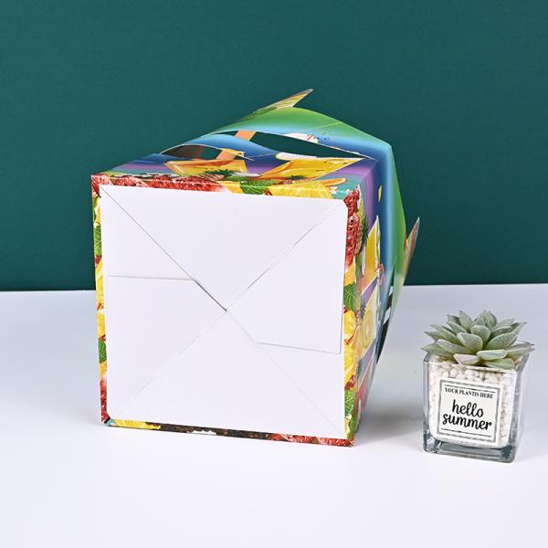 Customized Rectangular Put Coffee Paper Cup Corrugated Cardboard Package Boxes with Handle