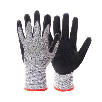 Luvas de segurança industrial antideslizantes de algodão poliéster luvas de jardim