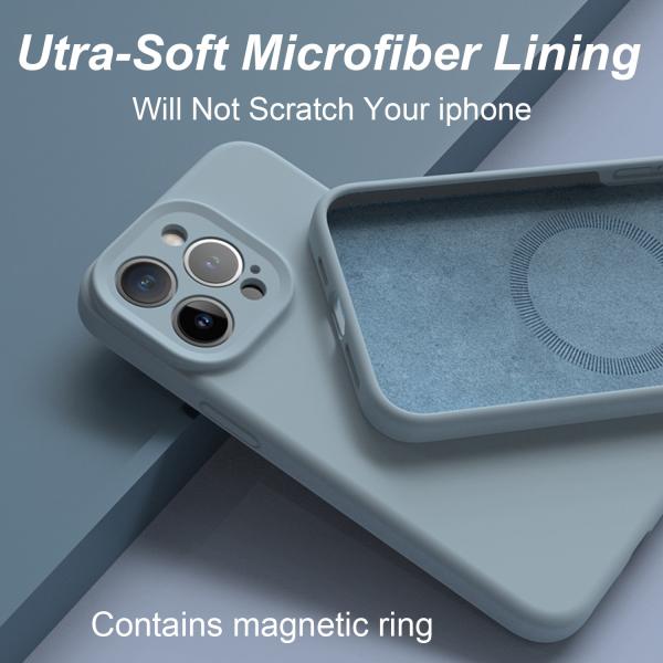 Anti Slip Silicone Phone Case Custom Magnet iPhone Case Waterproof For iPhone 16 15 Pro Max
