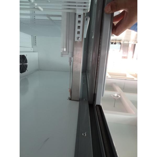 White Body Commercial Upright Refrigerator Floor Standing Glass Door Upright Fridge