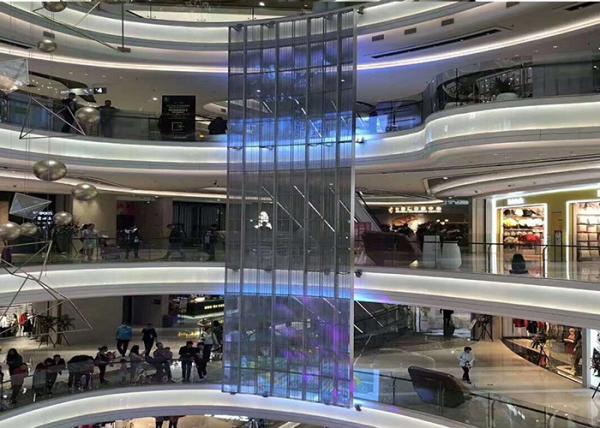 2100cd Transparent Glass LED Display P10.42mm 500mmx500mm Module