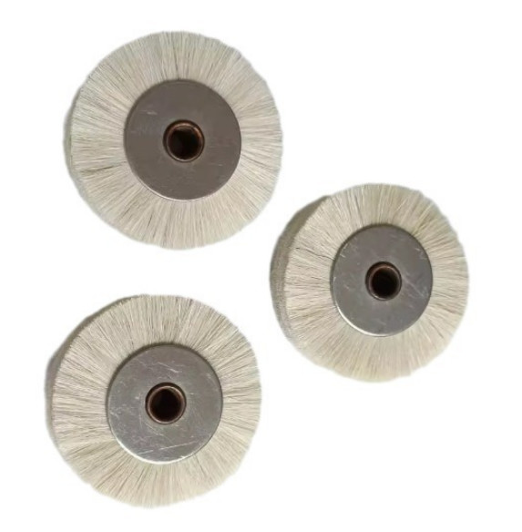 Offset Printing Machine  Soft Fur Stainless Steel Feeder Brush Wheel 45×6×12mm