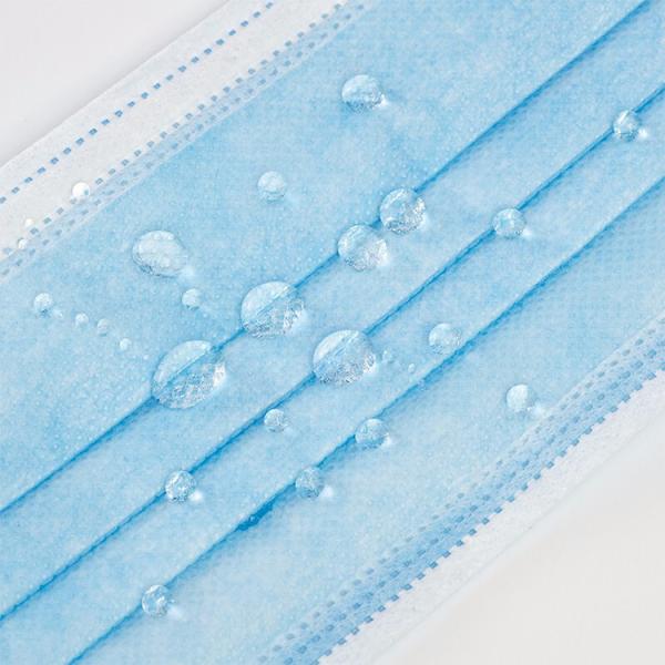 Hygienic Disposable Non Woven Face Mask , Non Allergic 3 Ply Disposable Face Mask