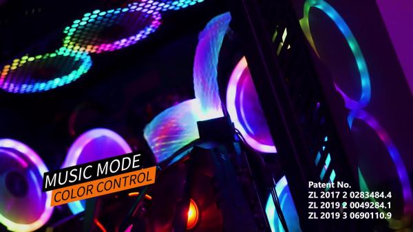 62CFM Personal Computer CPU RGB Cooling Fan 1700RPM  Downpress RGB  Fan PC Case Cooling Heatsink CPU Cooler