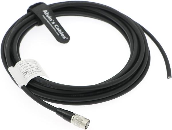 Hirose 4 pinos fêmea HR10A-7P-4S para cabo de alimentação de cabos voadores para dispositivos de som Sony Venice 664/633/702T SmallHD 702/ACE