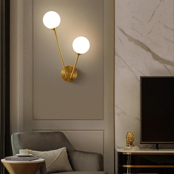 LED Personality Wall Lamp Creative Bedroom Bedside Metal Golden wall bracket light (WH-OR-108)